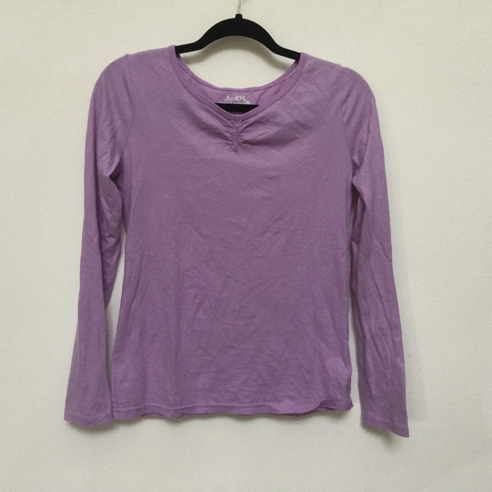 Kids SO Purple Sparkle Long Sleeve Size XL